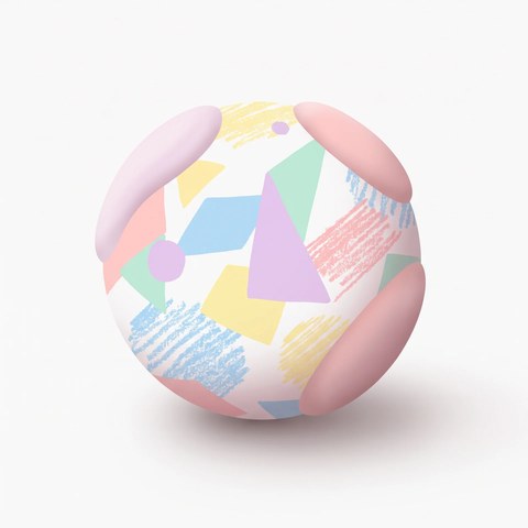 Soft 3D plus 2D style example